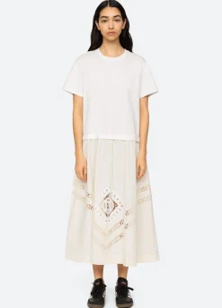 Sea New York Anisley Dress Cream New