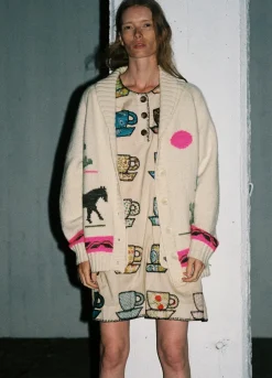 Sea New York Annette Cardigan Cream Sale