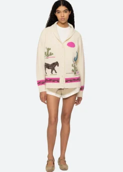 Sea New York Annette Cardigan Cream Sale