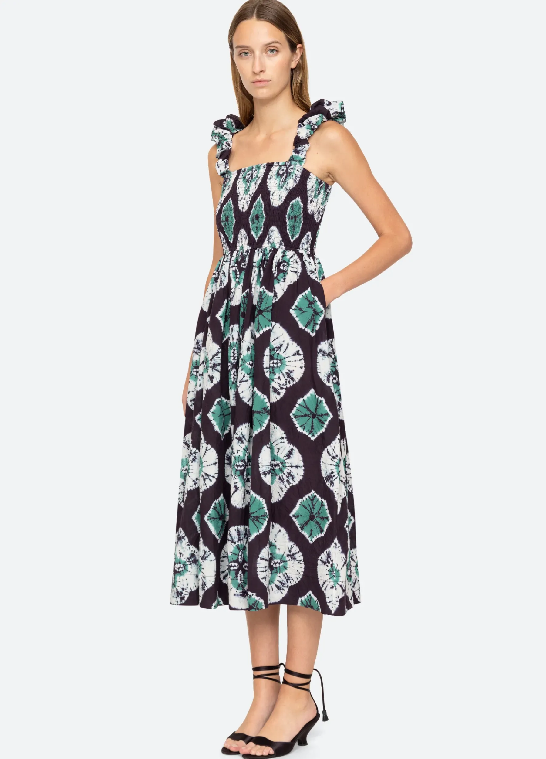 Sea New York Aveline Dress Teal Clearance