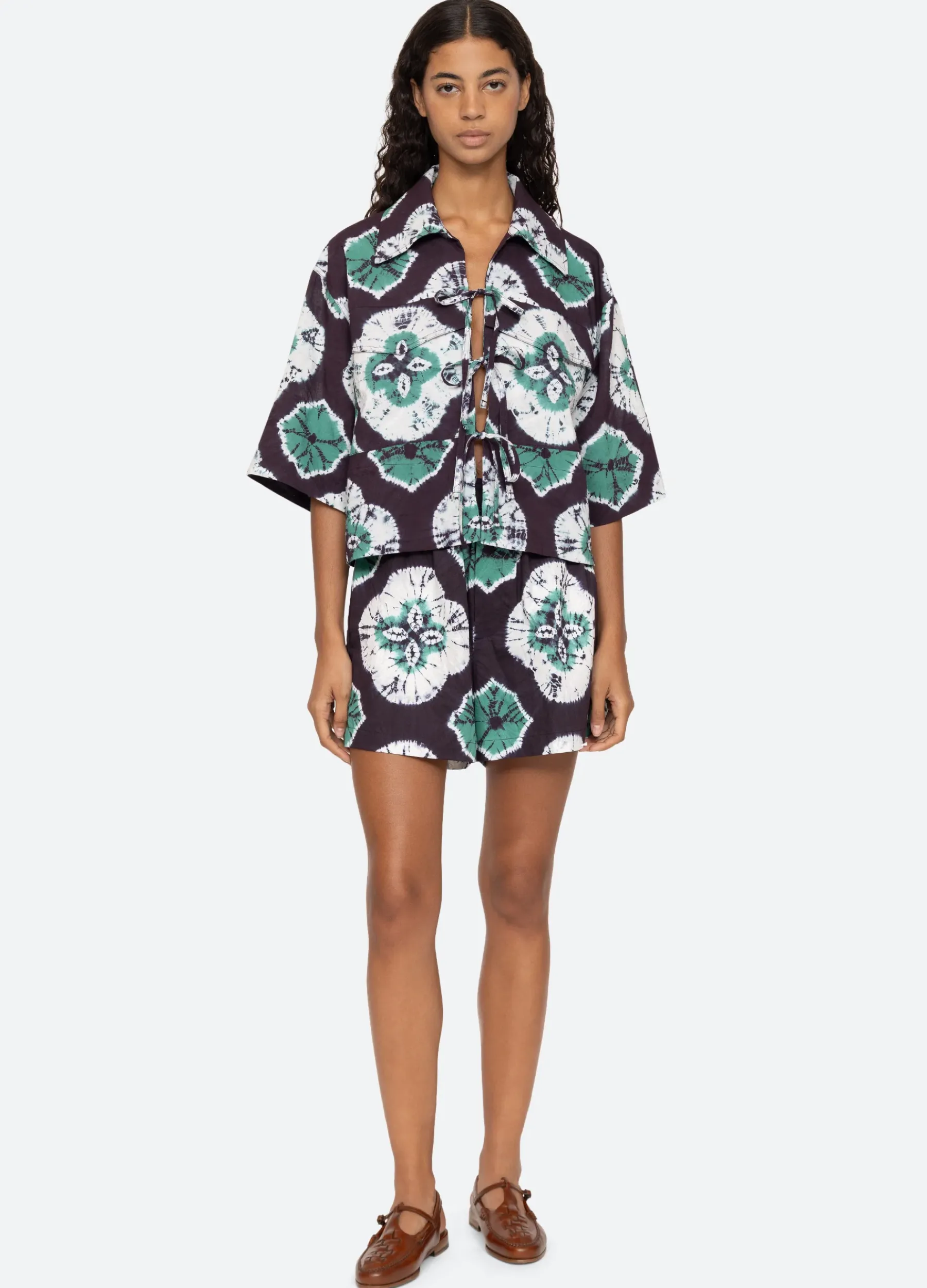 Sea New York Aveline Shorts Teal Discount