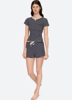 Sea New York Bernadette Short PJ Set Multi Hot