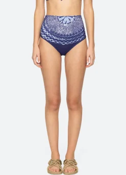 Sea New York Blythe Bikini Bottom Blue Discount