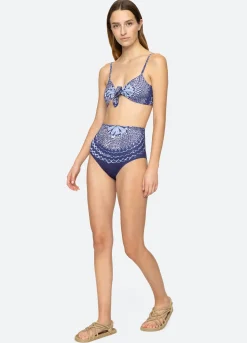 Sea New York Blythe Bikini Bottom Blue Discount