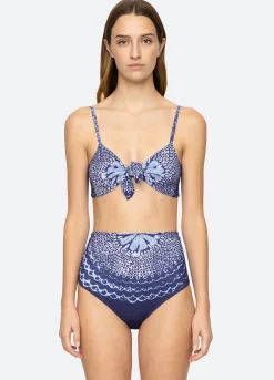 Sea New York Blythe Bikini Top Blue Fashion
