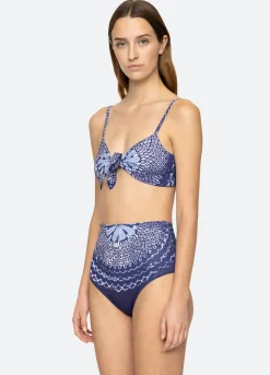 Sea New York Blythe Bikini Top Blue Fashion