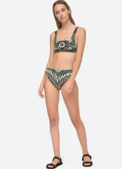 Sea New York Charlough Bikini Bottom Green Store