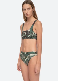 Sea New York Charlough Bikini Top Green Store