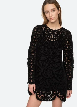 Sea New York Dana L/S Dress Black Shop
