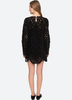 Sea New York Dana L/S Dress Black Shop