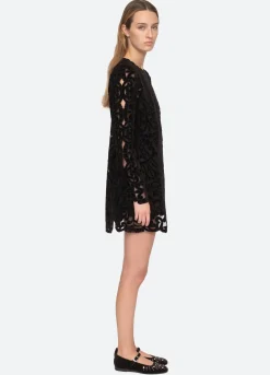 Sea New York Dana L/S Dress Black Shop
