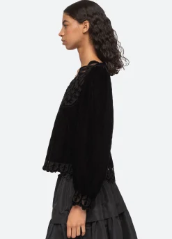 Sea New York Dana Top Black Flash Sale
