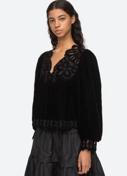 Sea New York Dana Top Black Flash Sale