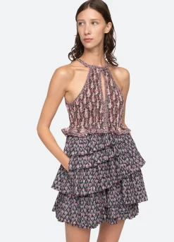 Sea New York Donna Tiered Dress Multi Best Sale
