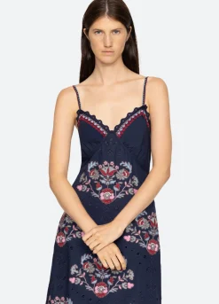 Sea New York Eclisse Slip Dress Navy Online