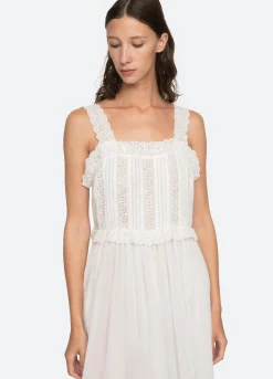 Sea New York Elysse Midi Nightgown White Cheap