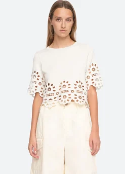 Sea New York Elysse Sweater White Shop