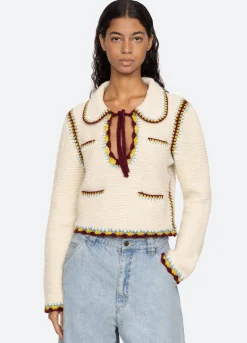 Sea New York Evan Sweater Cream Hot