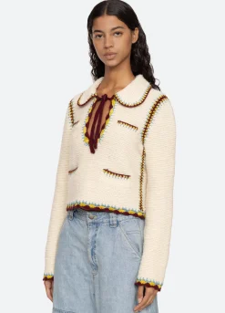 Sea New York Evan Sweater Cream Hot
