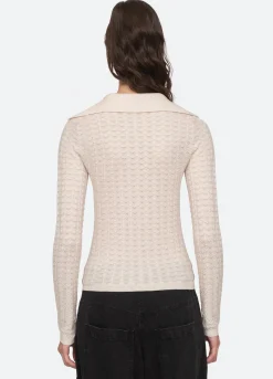 Sea New York Kyra Cardigan Cream Cheap