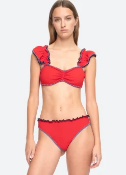 Sea New York Lemika Bikini Top Scarlet New