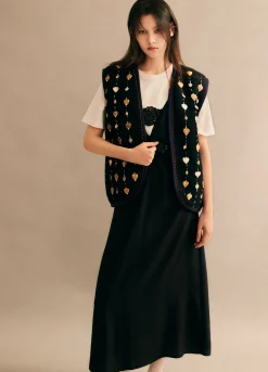 Sea New York Lorraine Slip Dress Black New