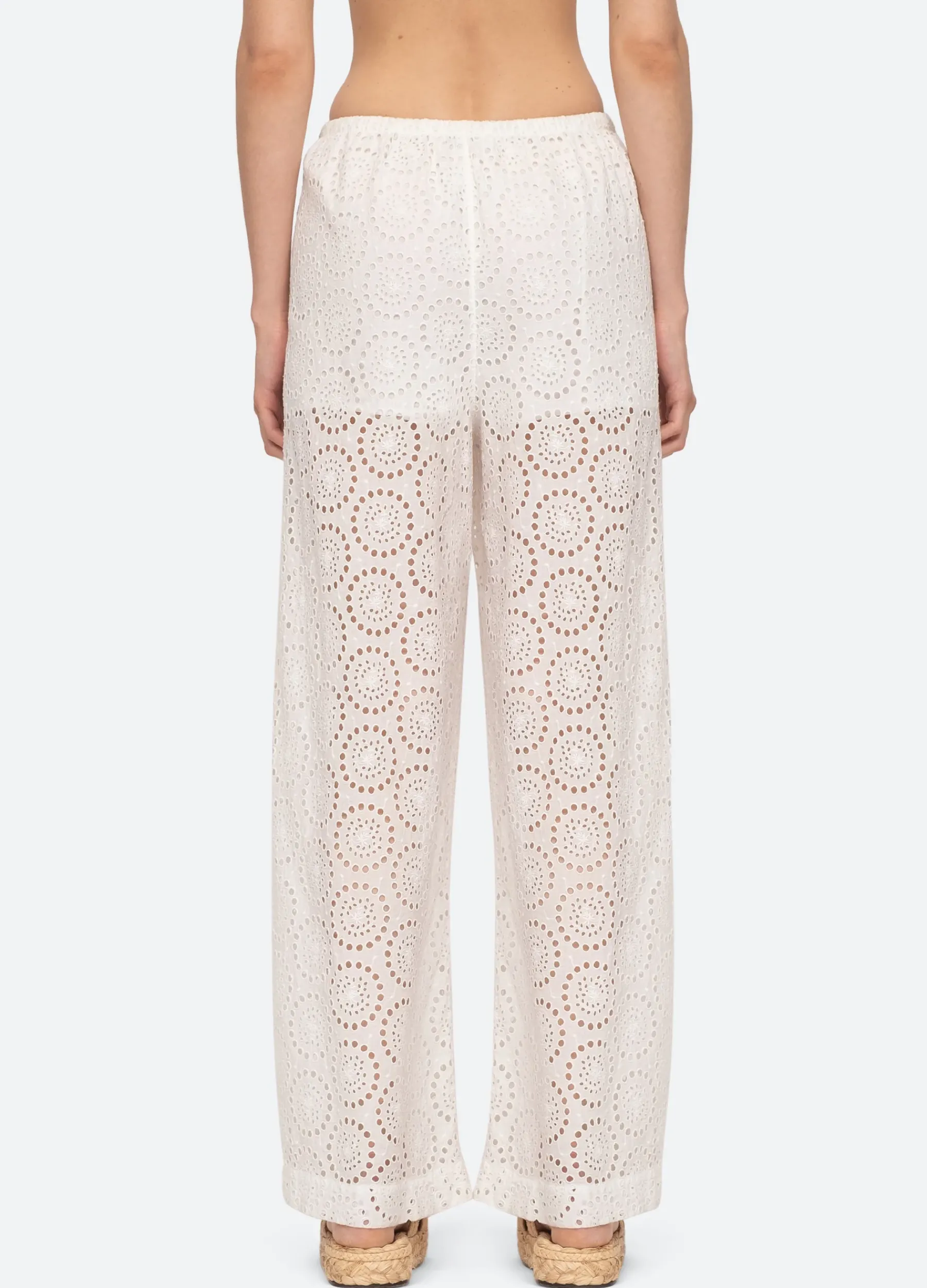 Sea New York Maeve Eyelet Pants White Cheap