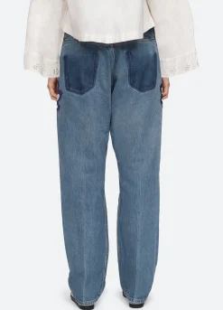 Sea New York Paloma Emb Jeans Blue New