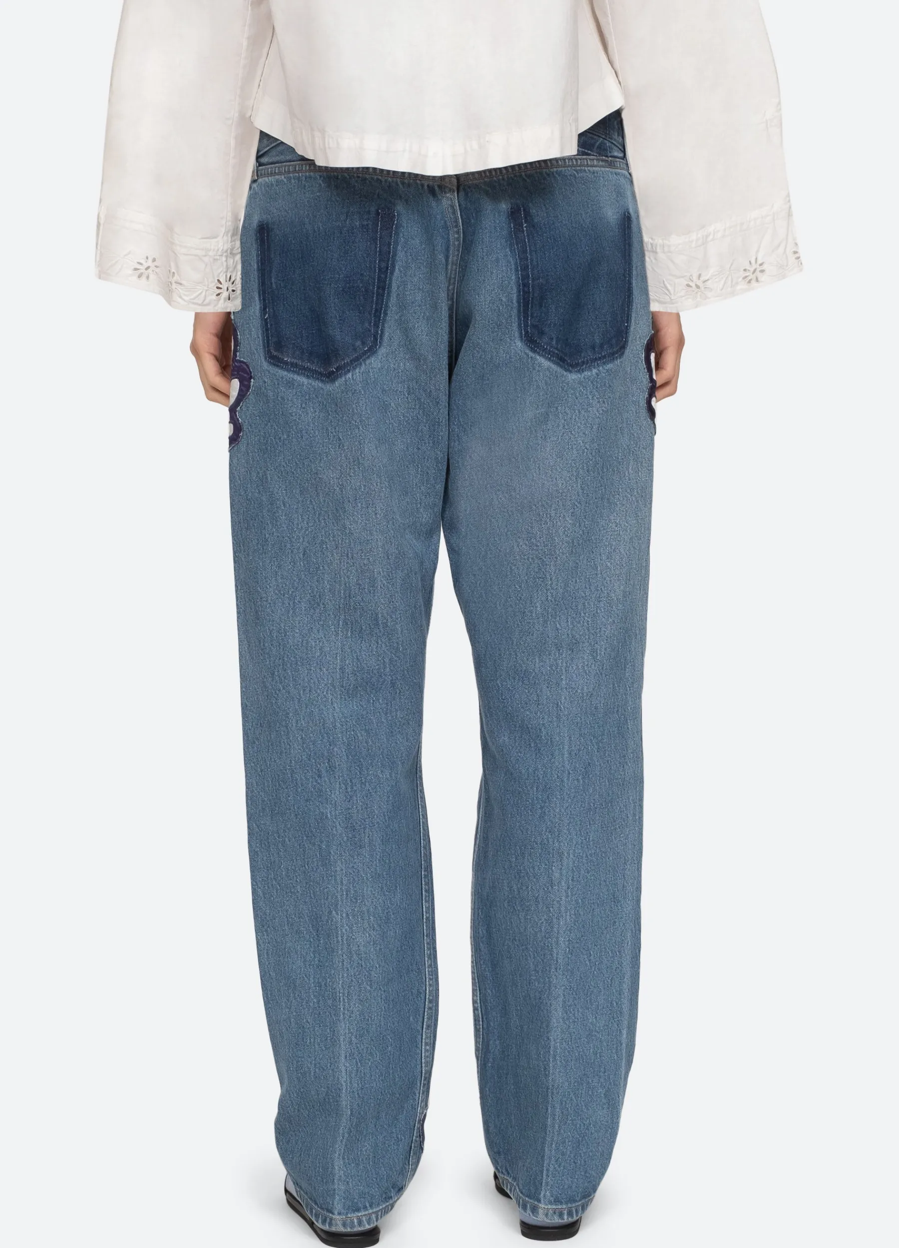 Sea New York Paloma Emb Jeans Blue New