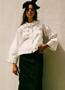 Sea New York Paloma Eyelet Top White Shop