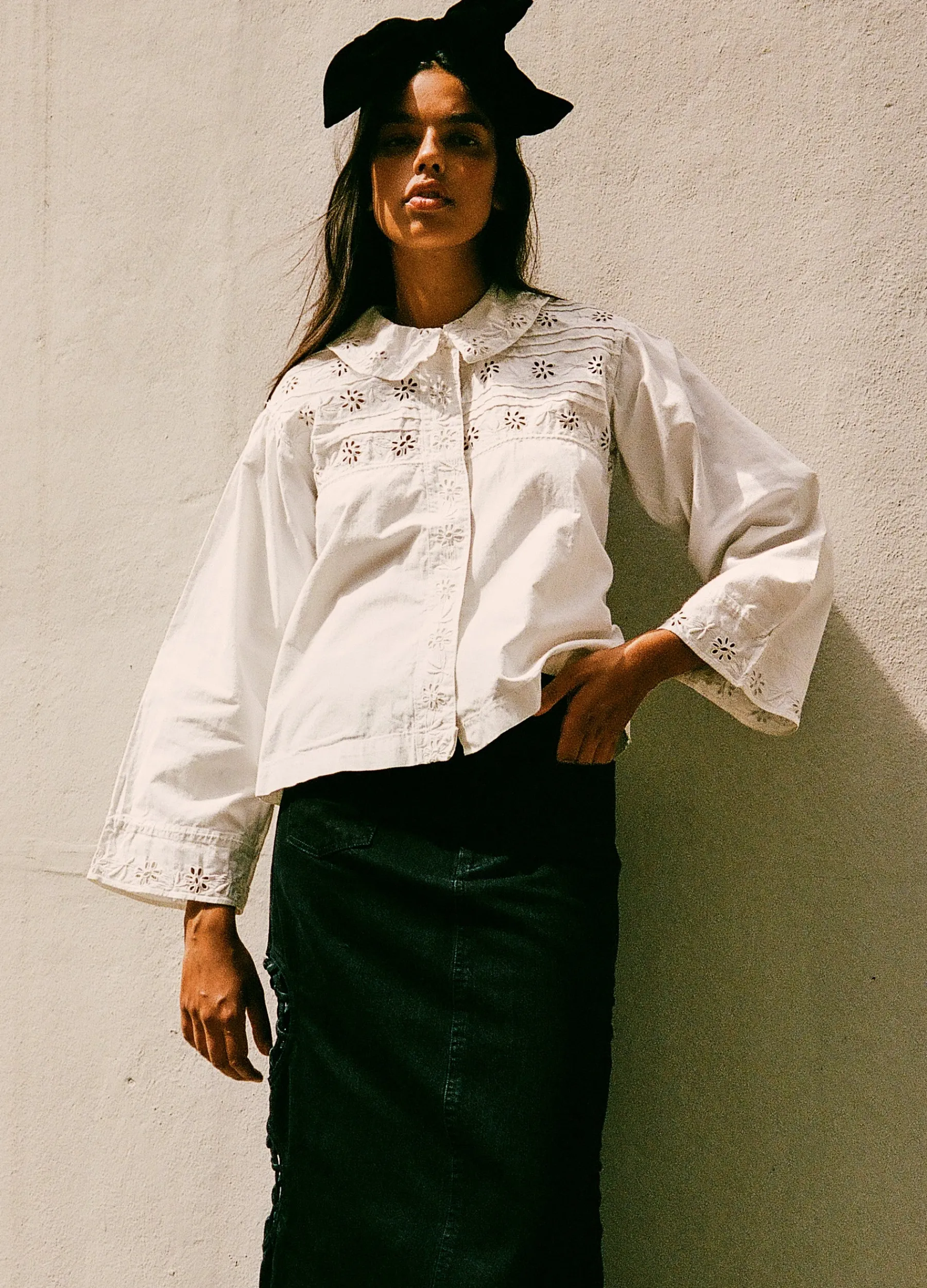 Sea New York Paloma Eyelet Top White Shop