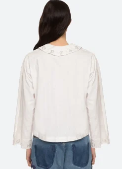 Sea New York Paloma Eyelet Top White Shop