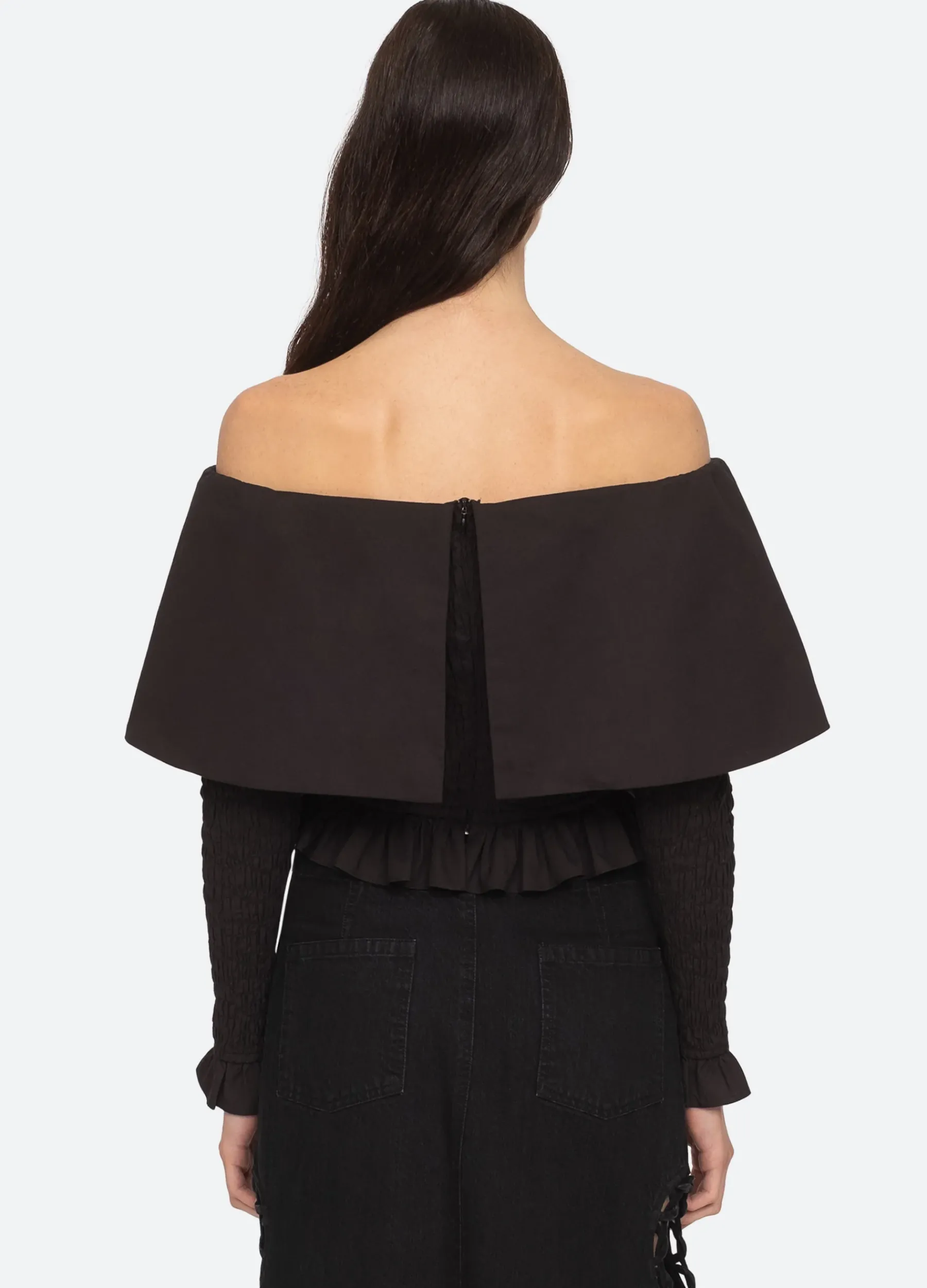 Sea New York Paloma Smocked Top Black Online