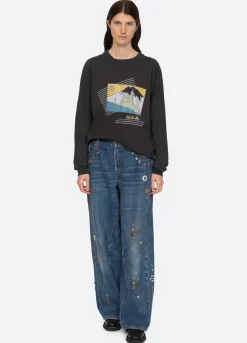 Sea New York Pamela L/S T-Shirt Charcoal Store