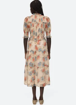 Sea New York Roanne Puff Slv Dress Multi Shop