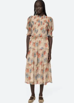 Sea New York Roanne Puff Slv Dress Multi Shop