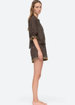 Sea New York Rosa PJ Set Black Hot