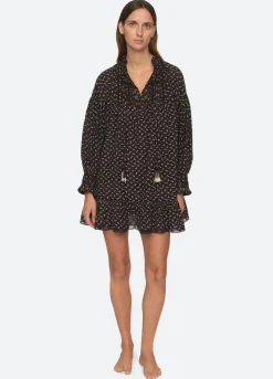 Sea New York Rosa PJ Tunic Black Hot