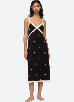 Sea New York Rubina PJ Slip Dress Black Online