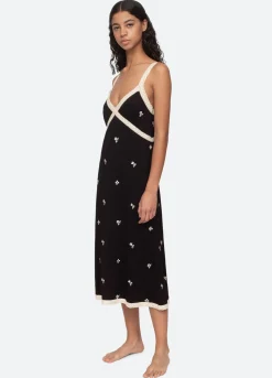 Sea New York Rubina PJ Slip Dress Black Online