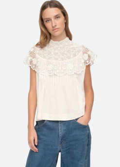 Sea New York Serita Top Cream Best