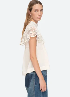 Sea New York Serita Top Cream Best