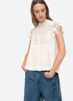 Sea New York Serita Top Cream Best