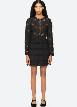 Sea New York Sharika L/S Dress Black Flash Sale