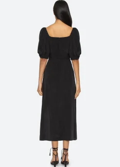 Sea New York Siya Puff Slv Dress Black New