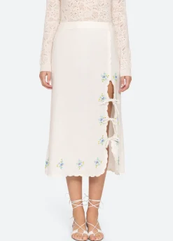 Sea New York Tania Skirt White Flash Sale